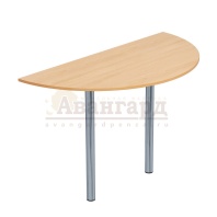 Брифинг-приставка на 2 хромированных опорах  600*750*1200