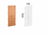 Альфа 61.58 Двери ЛДСП 5 с замком 