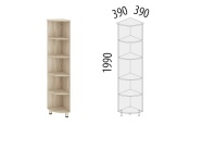 Лидер 84.14 Стеллаж угловой