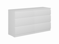 2.03.02.080.1 КАСТОР комод 6 ящиков RU белый 2.03.02.080.1 КАСТОР комод 6 ящиков RU белый