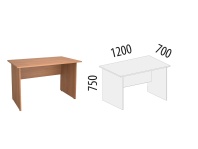 Рубин 42.41 Стол рабочий Рубин 42.41 Стол рабочий