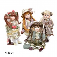   608608 (в уп.48шт.) - Кукла коллекционная /1212-1/, размер: H=33см., материал: керамика, полимер, 