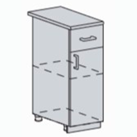 ЛДСП Стол 300 1ящ 