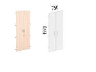 Альфа 63.58 Двери ЛДСП 5 секций с замком
