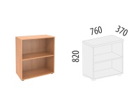 Альфа 61.41 Шкаф 2 секции 