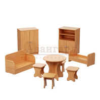 Стол и 4 табурета Игровая мебель "Малютка" .