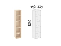 Рубин 40.76 Шкаф-пенал 5 секций 