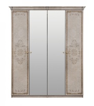 Шкаф 4-х створчатый (2+2) с зеркалом Патрисия Шкаф 4-х створчатый (2+2) с зеркалом Патрисия