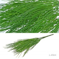   651524 (в уп.120/330шт.) - Лист искусственный, L=43см. /5318/, материал: пластик.