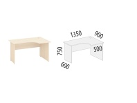 Рубин 40.47 Стол эргономичный правый 