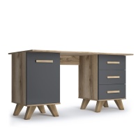 ВЕГА СКАНДИНАВИЯ спальня Стол письменный 1400 Дуб Каньон, силк флай