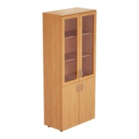 Шкаф для документов со стеклом в рамке МДФ  800*420*1900