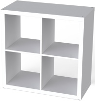 S00029 Фора 4 стеллаж 77х77х38, белый Каталог с ценами МК Диол в Касимове