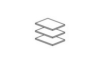 Комплект полок для шкафа 1-о створчатого Патрисия Комплект полок для шкафа 1-о створчатого Патрисия