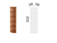 Альфа 61.49 Стеллаж угловой