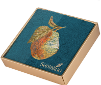 ПОЛОТЕНЦЕ МАХРОВОЕ 50Х35,"ГРУША"100%ХЛОПОК, БИРЮЗА