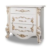 Флоренция Прикроватная тумбочка из комплекта спальни белый перламутр глянец Флоренция Прикроватная тумбочка из комплекта спальни белый перламутр глянец