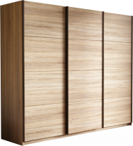 Прайм 3-х дверный Шкаф-купе ЛДСП/ЛДСП/ЛДСП 1800*2300*600