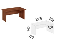 Альфа 62.21 Стол эргономичный правый Альфа 62.21 Стол эргономичный правый
