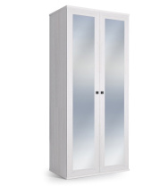ПАРМА НЕО шкаф- 2-х дверный с зеркалом Ясень анкор светлый