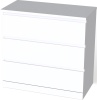 S00203 Варма 3 комод 80х77х40, белый