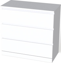 S00203 Варма 3 комод 80х78х40, белый
