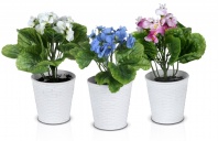   Фиалка мал., размер: высота 24 см., ширина 17 см., материал: пластик										