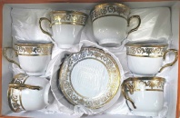   BK-6885 Чайный набор 12пр.: чашка - 6шт.(220мл), блюдце - 6шт.(14см). Подарочная упаковка