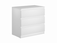 2.05.02.040.1 МАЛЬТА комод 3 ящика 80х76 белый RU 2.05.02.040.1 МАЛЬТА комод 3 ящика 80х76 белый RU