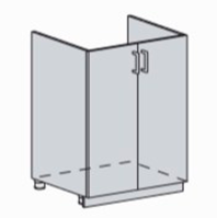 ЛДСП Стол под мойку 600 