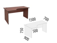 Рубин 41.46 Стол эргономичный левый 