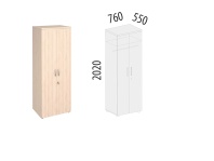 Альфа 63.42 Шкаф для одежды большой с замком