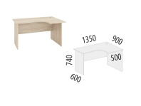 Альфа 64.61 Стол эргономичный правый 