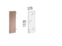 Альфа 63.70 Дверь стеклянная 3 секции лев/прав 