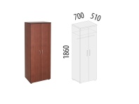 Рубин 41.33 Гардероб двухдверный