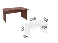 Рубин 41.45 Стол эргономичный правый 