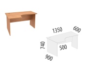 Альфа 61.62 Стол эргономичный левый 