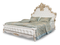 Кровать 1800*2000 из комплекта спальни Флоренция белый перламутр глянец