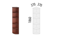 Рубин 41.35 Стеллаж угловой