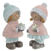   764993 Фигурка декоративная "Девочка/Мальчик", L6,5 W7 H12,5 см, 2в.