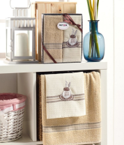 10258 Сал. METEOR махр. вафель. в короб. 40*60 (2 шт.) COFFEE GRAIN