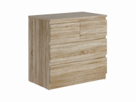 2.05.02.050.3 МАЛЬТА комод 2+2 ящика 80х76 сонома RU 2.05.02.050.3 МАЛЬТА комод 2+2 ящика 80х76 сонома RU