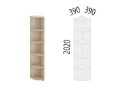 Альфа 64.49 Стеллаж угловой