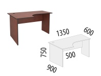 Рубин 41.48 Стол эргономичный левый 