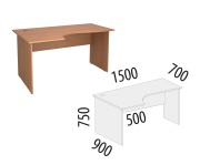 Рубин 42.46 Стол эргономичный левый Рубин 42.46 Стол эргономичный левый