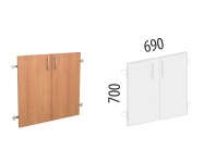 Рубин 42.37 Дверь ЛДСП 2 секции Рубин 42.37 Дверь ЛДСП 2 секции