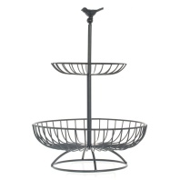   766267 Ваза для фруктов 2-х ярусная, L25 W25 H35 см