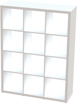 S00043 Фора 12 стеллаж 112х146х38, белый Каталог с ценами МК Диол в Касимове