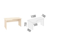 Рубин 40.46 Стол эргономичный левый 