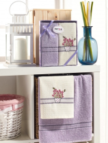 10407 Сал. METEOR махр. вафель. в короб. 40*60 (2 шт.) VITALIA LAVANTA